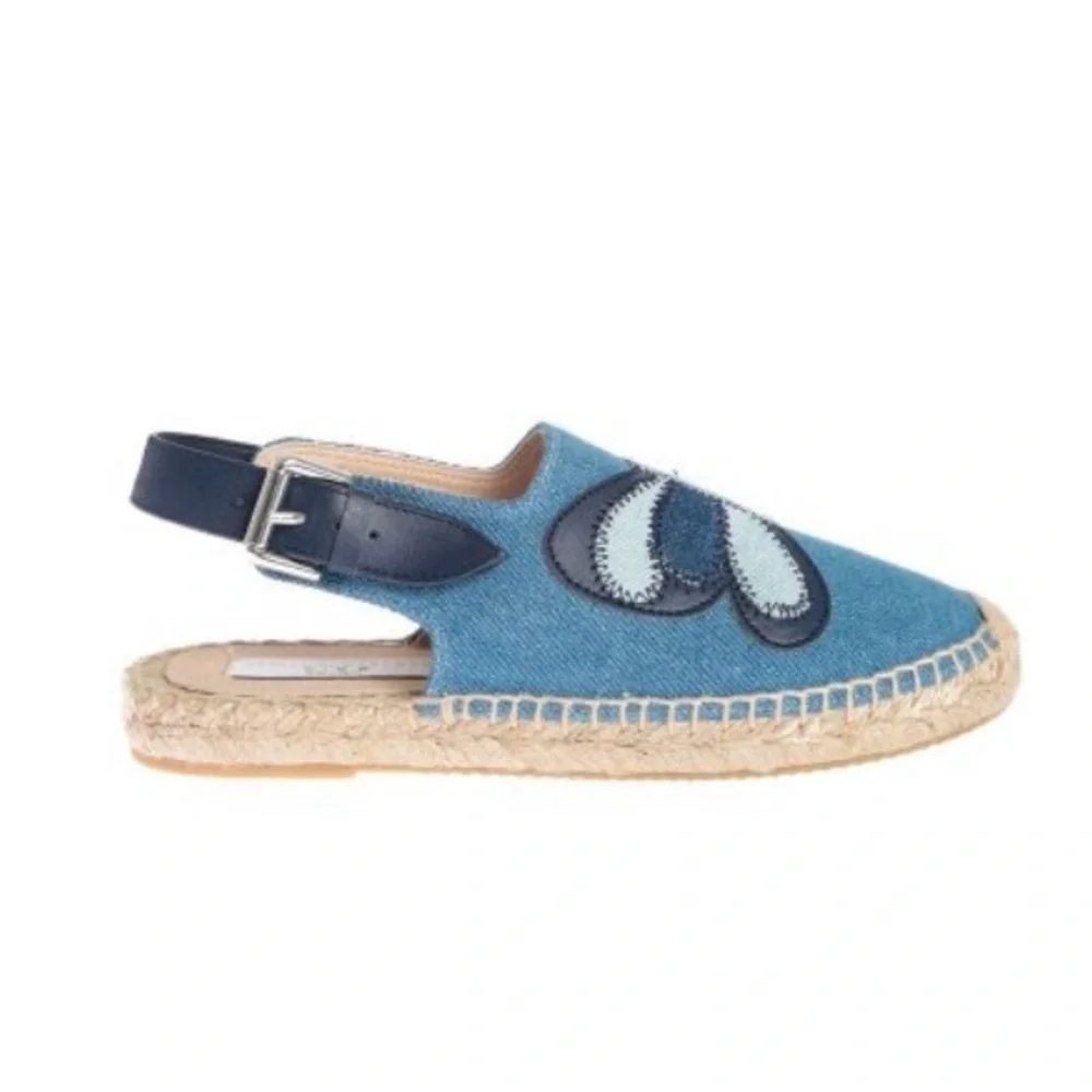 Stella McCartney Kids Blue Butterfly Sandals with box